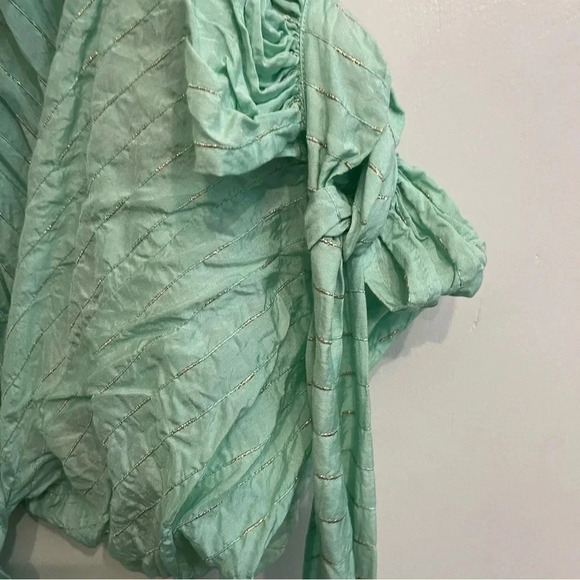 Miss June Paris green Angie flowy maxi dress size Small - Picture 9 of 13